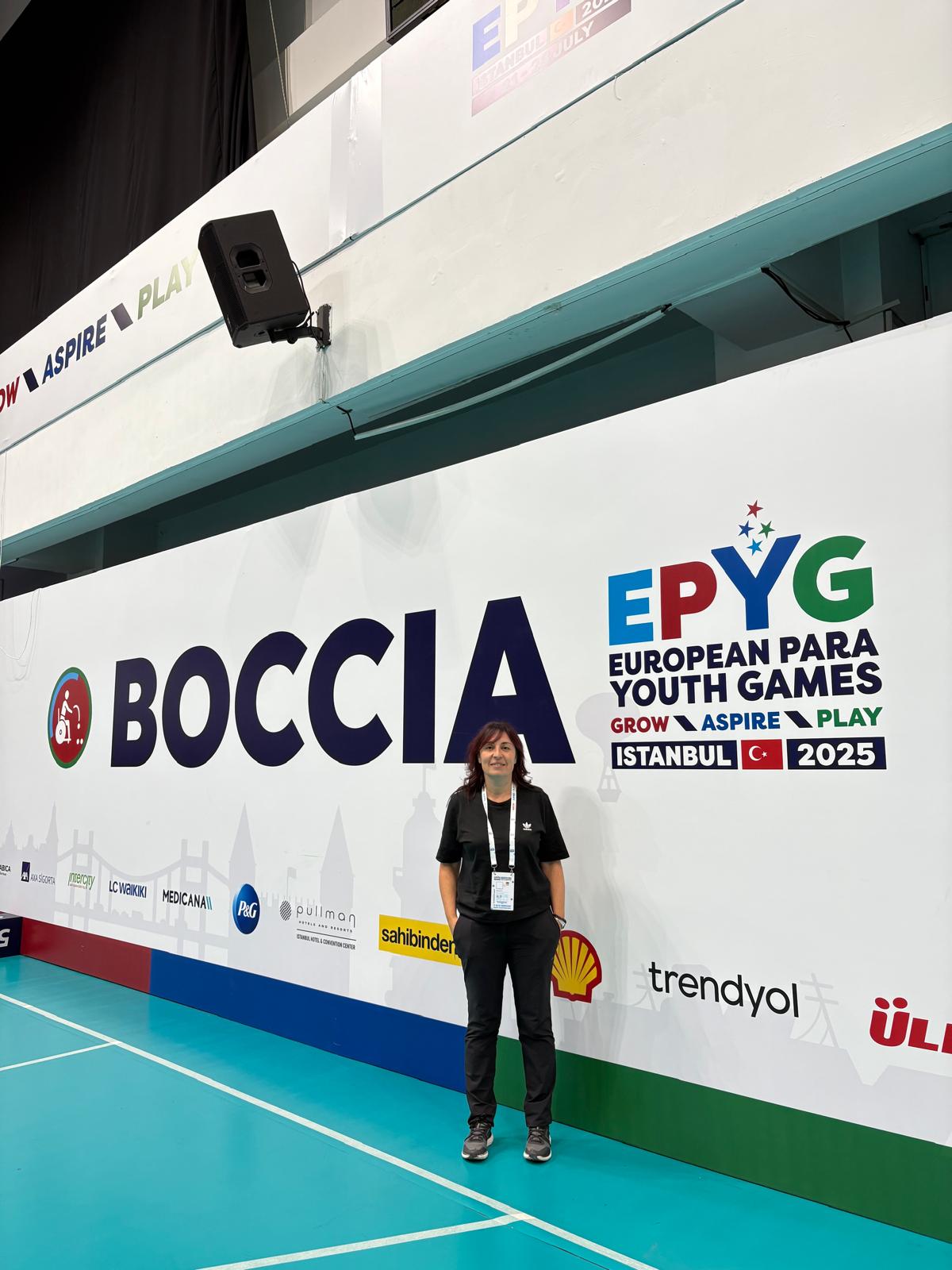 María Úcar Calvo participa como árbitra de boccia en los Juegos Europeos de la Juventud Paralímpica en Estambul